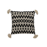 Ghedi Druki Black & Cream Tufted Cushion — SantoLusso®