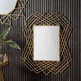 Ghedi Emiliano Rectangle Mirror Gold — SantoLusso®