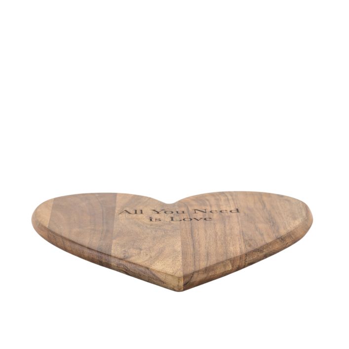 Ghedi Emotive Heart Chopping Board Natural Large — SantoLusso®