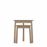 Ghedi Esla Nest of 2 Tables Oak — SantoLusso®