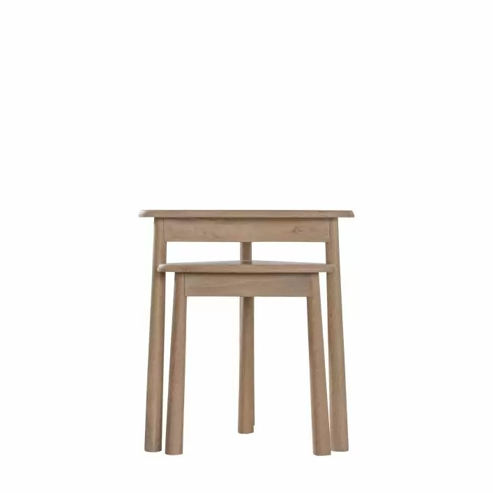 Ghedi Esla Nest of 2 Tables Oak — SantoLusso®