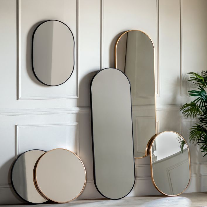 Ghedi Estanno Mirror Round Gold — SantoLusso®