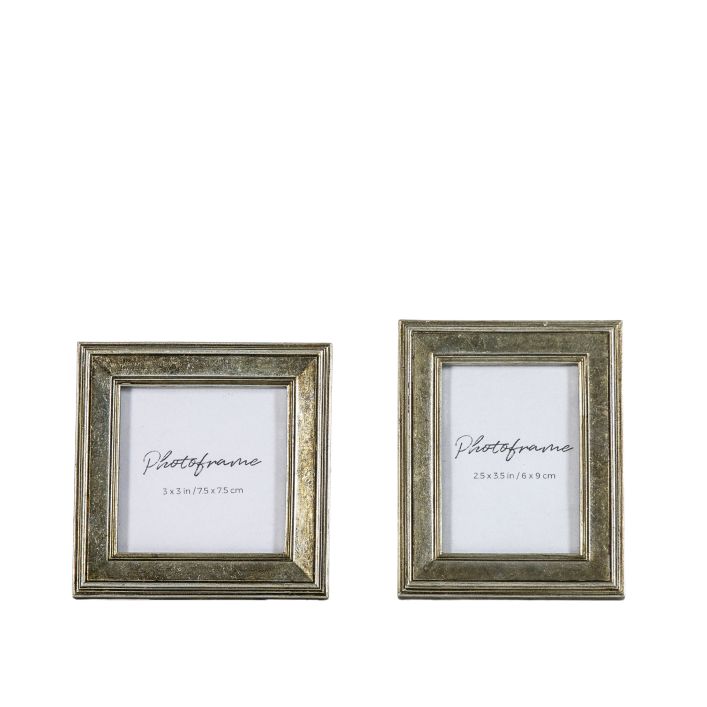 Ghedi Exbury Photo Frame Mini Pewter Set of 2 — SantoLusso®