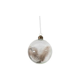 Ghedi Feather Bauble White/Natural Set of 3 — SantoLusso®