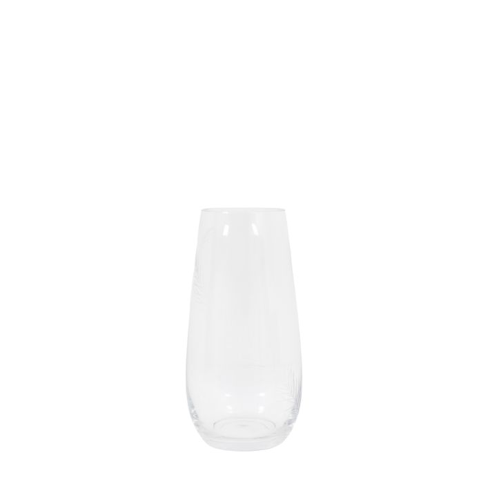 Ghedi Feather Vase Small Clear — SantoLusso®