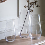 Ghedi Feather Vase Small Clear — SantoLusso®