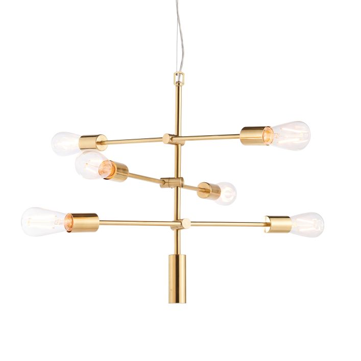 Ghedi Florentina 6 Pendant Light Brushed Gold — SantoLusso®