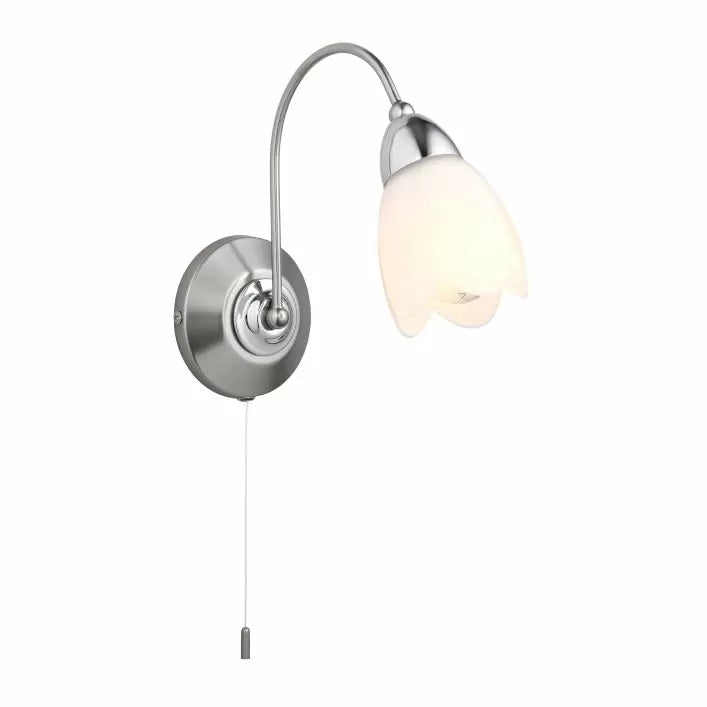 Ghedi Floria Wall Light Satin Chrome — SantoLusso®