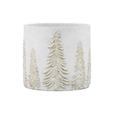 Ghedi Forest Planter White and Gold Medium — SantoLusso®