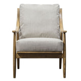 Ghedi Fume Armchair Natural Linen — SantoLusso®