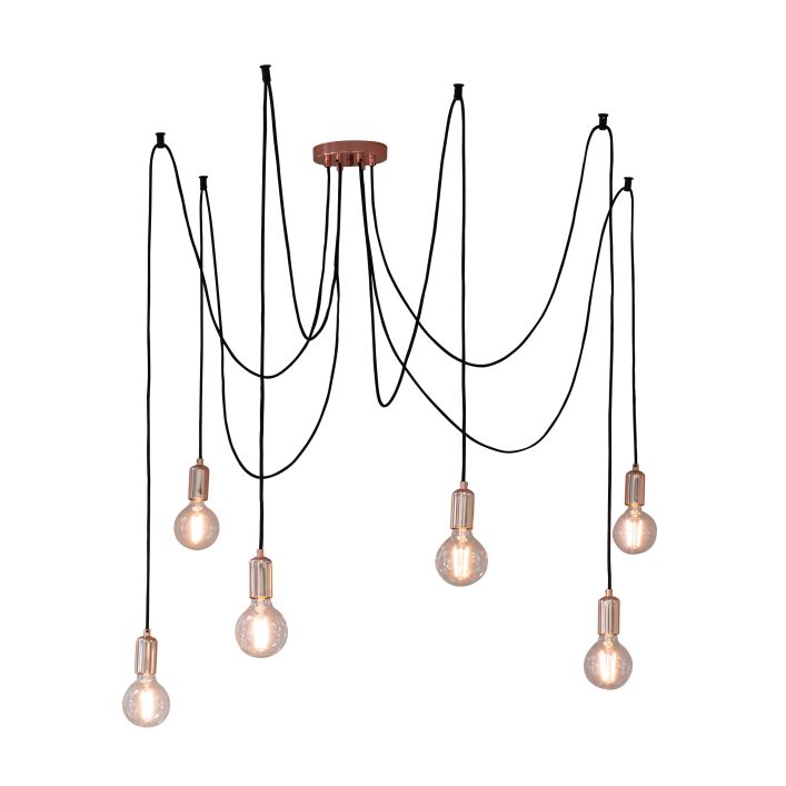 Ghedi Gabriela 6 Cluster Pendant Light Copper — SantoLusso®