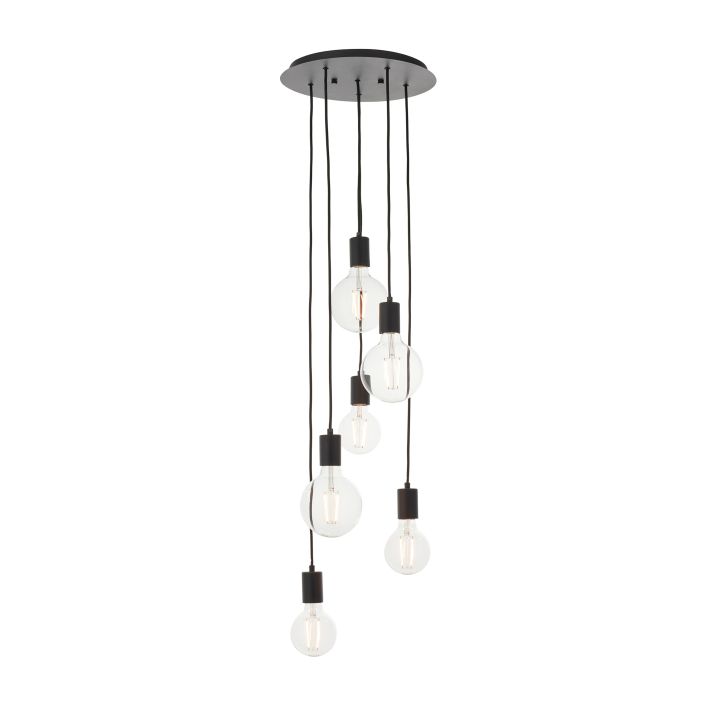 Ghedi Gabriela 6 Pendant Light Matt Black — SantoLusso®