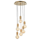 Ghedi Gabriela 6 Pendant Light Satin Brass — SantoLusso®