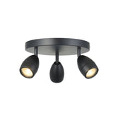 Ghedi Gelsom Bathroom 3 Ceiling Light Black — SantoLusso®