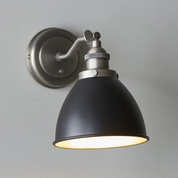 Ghedi Gennaro 1 Wall Light Pewter — SantoLusso®