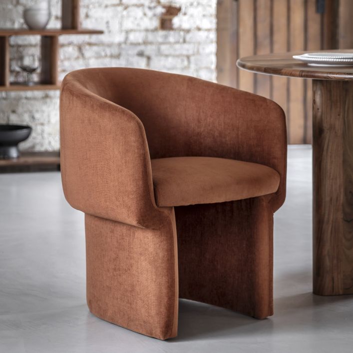 Ghedi Genzi Dining Chair Rust — SantoLusso®