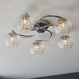 Ghedi Geralla 5 Ceiling Light Chrome — SantoLusso®