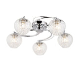 Ghedi Geralla 5 Ceiling Light Chrome — SantoLusso®