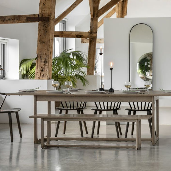 Ghedi Gianno Extending Dining Table Smoked — SantoLusso®