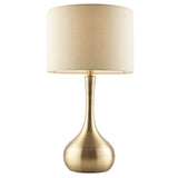 Ghedi Giosue Table Lamp Brass & Taupe — SantoLusso®