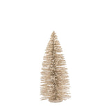 Ghedi Glittered Brush Tree Large Champagne — SantoLusso®