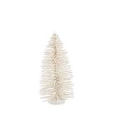 Ghedi Glittered Brush Tree Small White — SantoLusso®