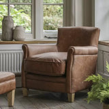 Ghedi Gravina Paddington Chair Vintage Brown Leather — SantoLusso®