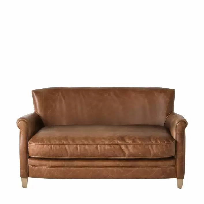 Ghedi Gravina Paddington Sofa Vintage Brown Leather — SantoLusso®