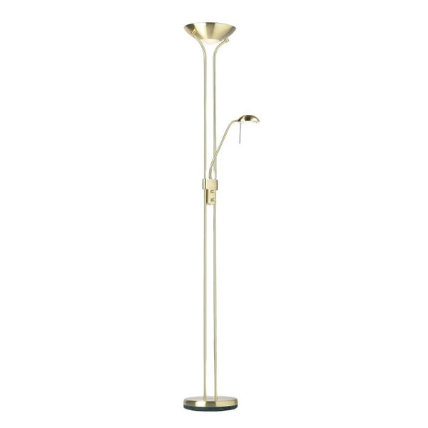 Ghedi Hadrien Floor Lamp Satin Brass — SantoLusso®