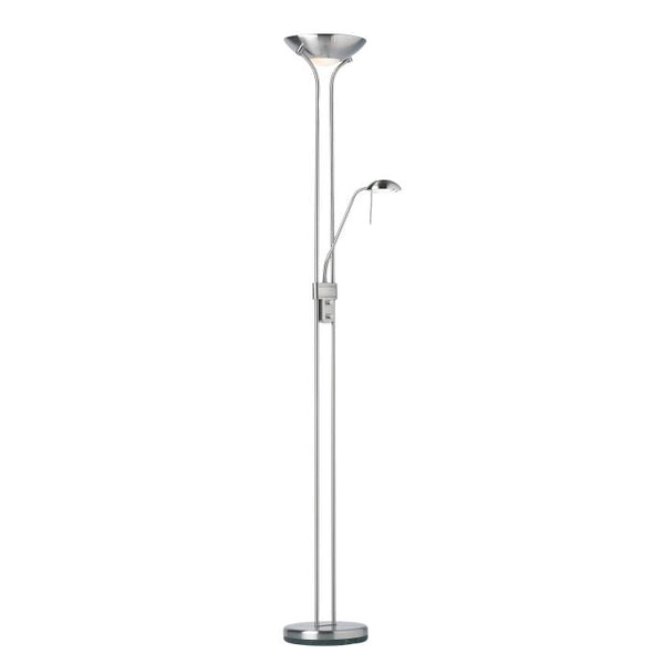 Ghedi Hadrien Floor Lamp Satin Chrome — SantoLusso®