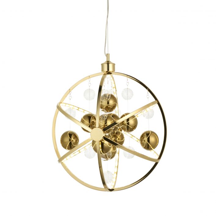 Ghedi Imanol Pendant Light Gold 715-1980mm — SantoLusso®