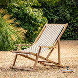 Ghedi Ippazio Deck Chair Clay Stripe — SantoLusso®