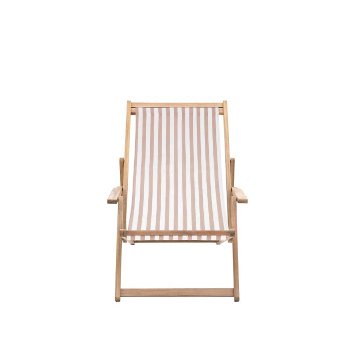 Ghedi Ippazio Deck Chair Clay Stripe — SantoLusso®