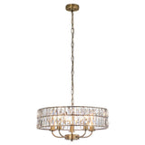 Ghedi Jessa 5 Pendant Light Antique Brass — SantoLusso®