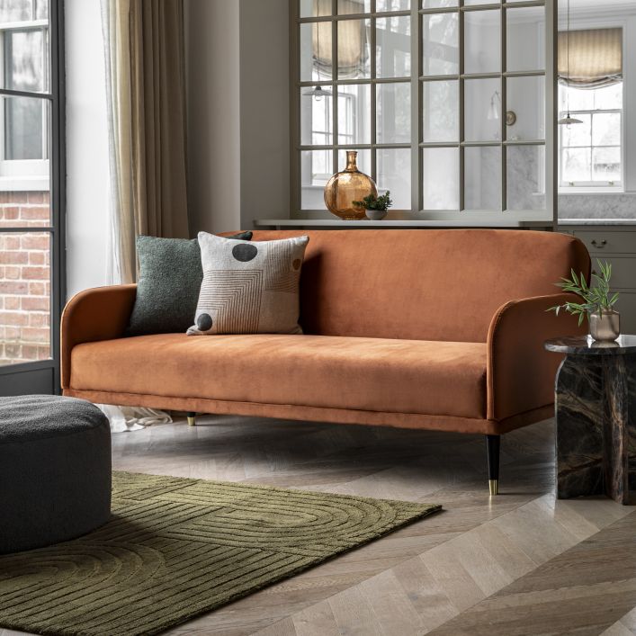 Ghedi Jurenna Sofa Bed Rust — SantoLusso®