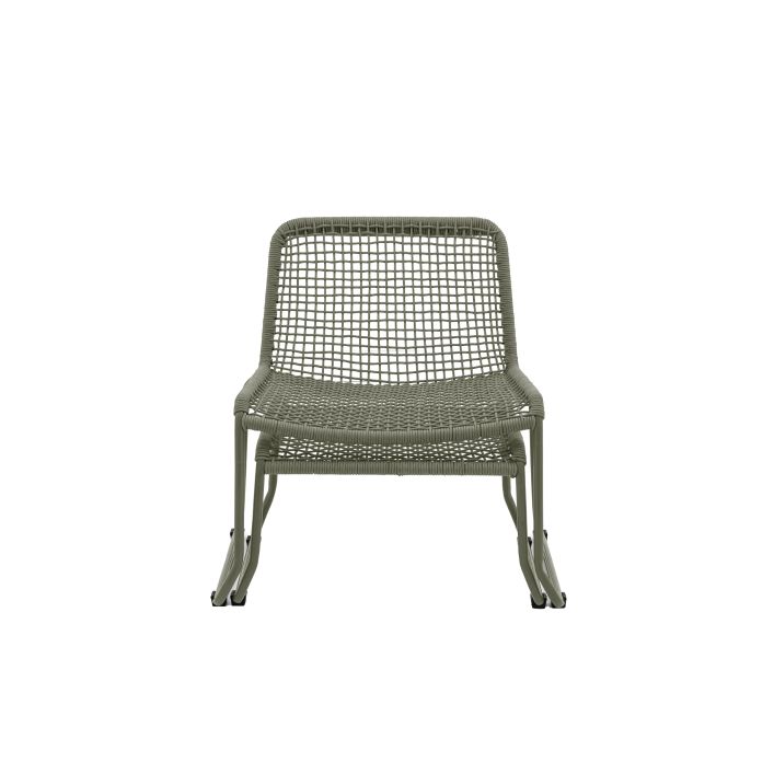 Ghedi Jussetto Lounge Chair with Footstool Green — SantoLusso®