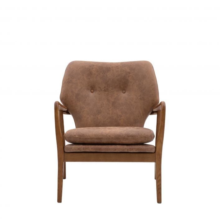 Ghedi Kalto Armchair Brown Leather — SantoLusso®