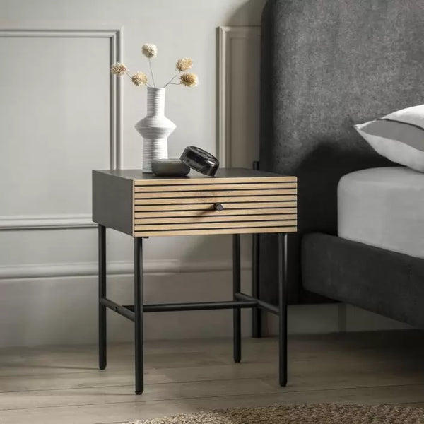 Ghedi Lamir 1 Drawer Bedside — SantoLusso®