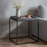 Ghedi Lemina Tray Side Table Black — SantoLusso®