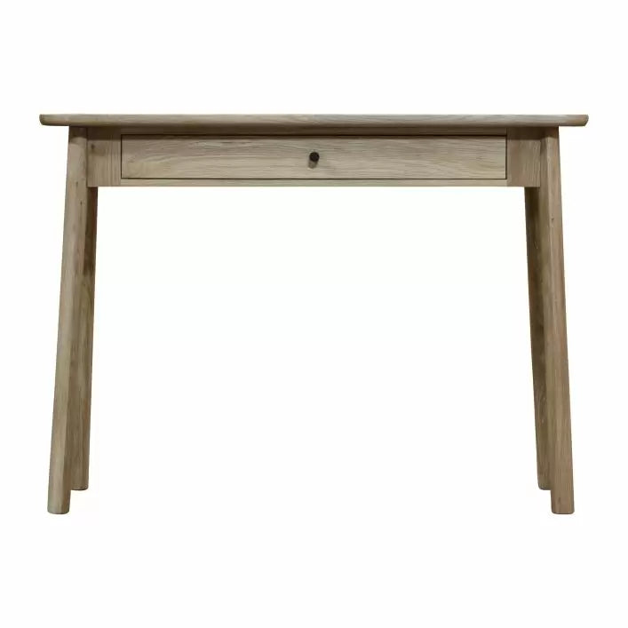 Ghedi Lencia 1 Drawer Desk Grey — SantoLusso®