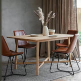 Ghedi Lencia Dining Table Oak — SantoLusso®