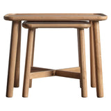 Ghedi Lencia Nest Of 2 Tables Oak — SantoLusso®