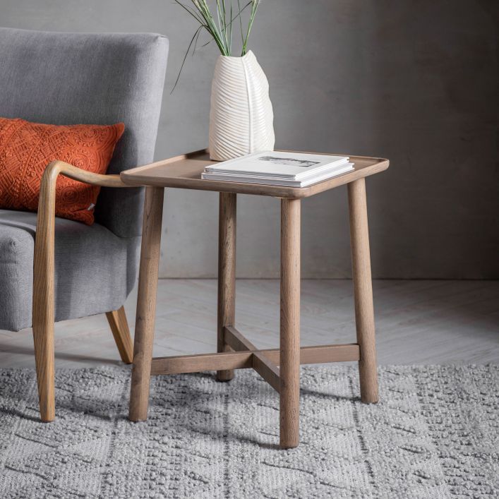 Ghedi Lencia Side Table Grey — SantoLusso®