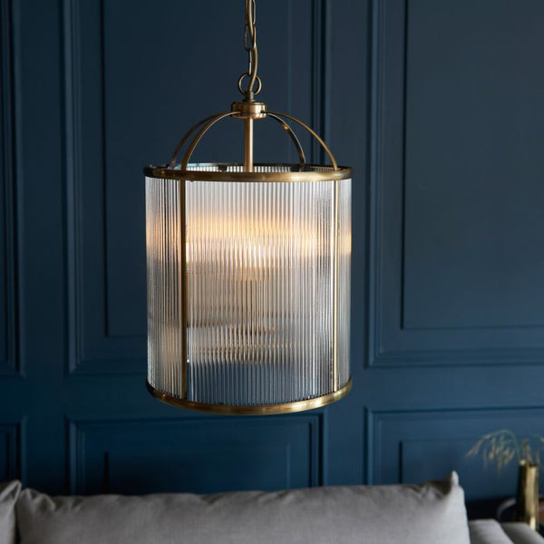 Ghedi Leo Ribbed 4lt Pendant — SantoLusso®