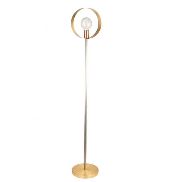 Ghedi Letitia Floor Light Brushed Gold — SantoLusso®