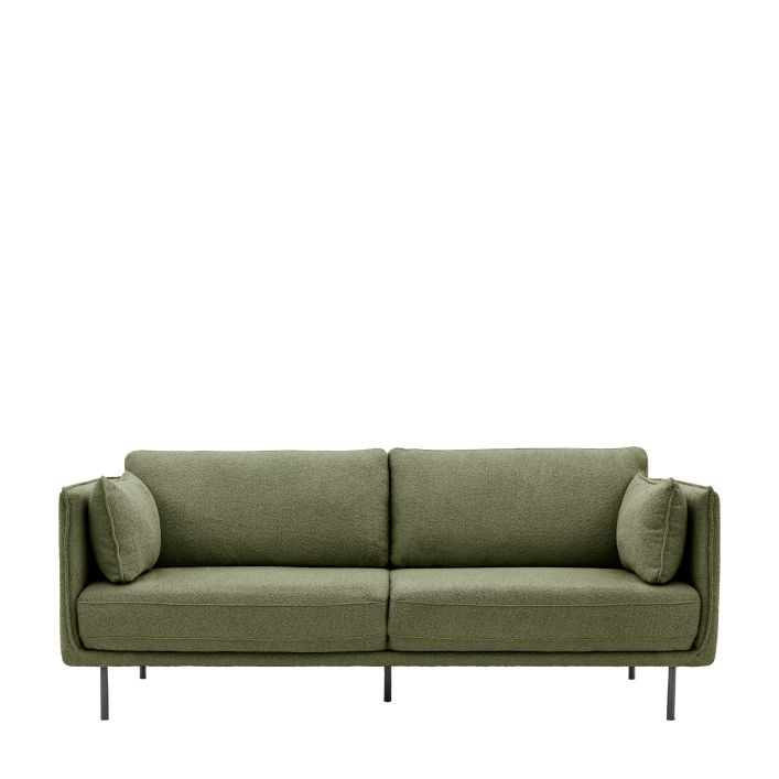 Ghedi Liri Sofa Verdant Green Boucle — SantoLusso®