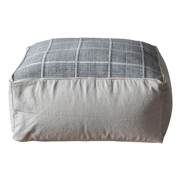 Ghedi Lomma Pouffe Grey — SantoLusso®