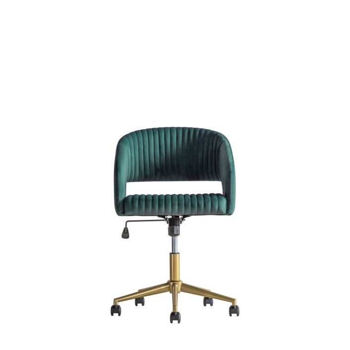 Ghedi Manol Swivel Chair Green Velvet — SantoLusso®