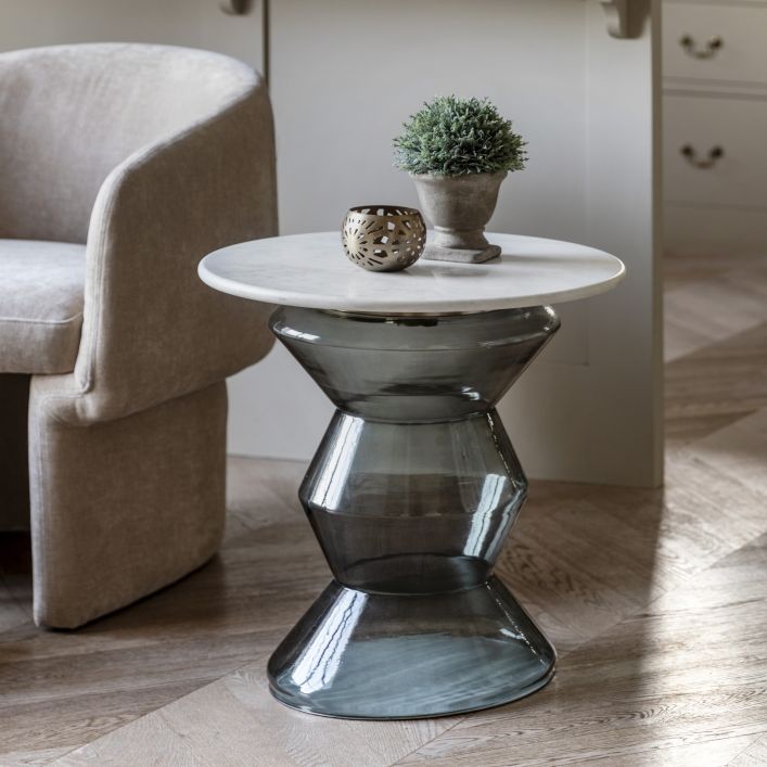 Ghedi Mappi Side Table Smoke — SantoLusso®