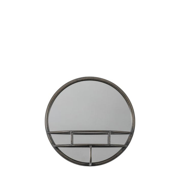 Ghedi Marino Mirror Round Black — SantoLusso®